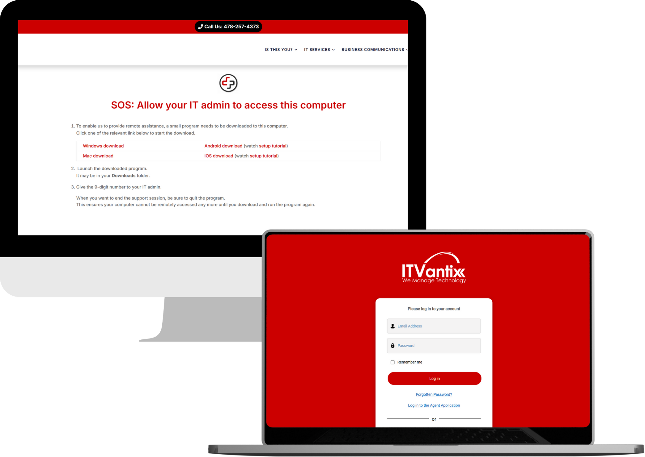 Three co-workers looking at a laptop searching for Managed IT Services in Georgia.